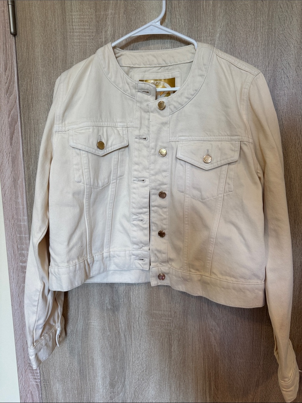 Michael Kors Cream Jean Jacket